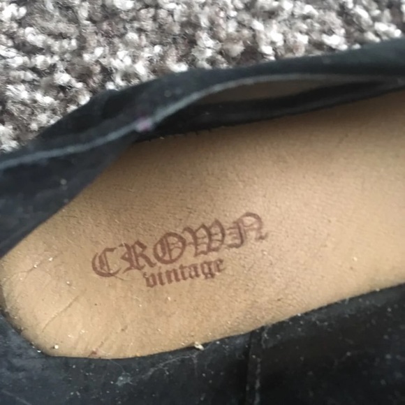 Black flats crown vintage brand - Picture 2 of 3